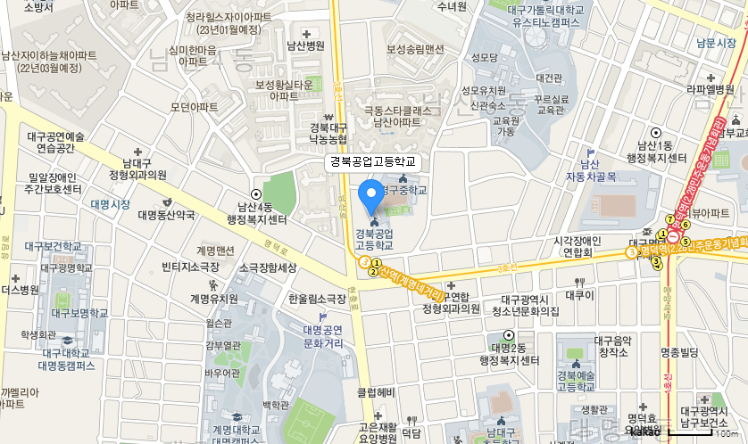 학교 찾아오시는 길 지도